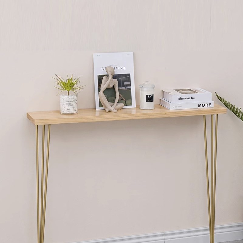 实木玄关桌靠墙窄桌长条桌子卧室窗边桌走廊过道入户极窄案台隔断