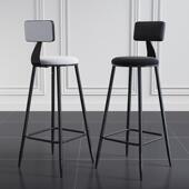 2849工简业风高高脚凳酒吧椅高高凳吧凳脚椅网红吧台椅椅子约家用