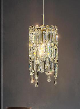 轻奢c水晶灯餐厅小吊卧室床头吧台单139头三头ehand灯elir