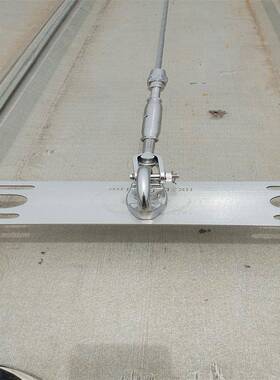 屋面水平生命线由不锈钢碍材质无障YRB支架灵活可自移动