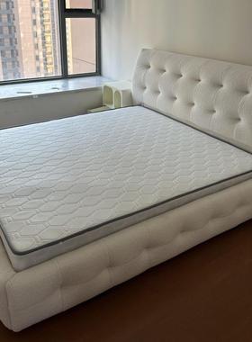 布艺床女生卧室奶34705风双泡1.8x2米人主油卧双人芙床