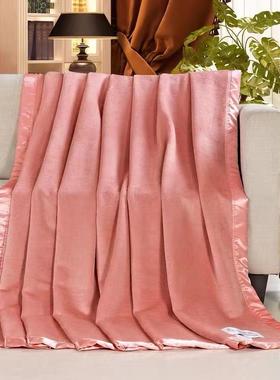 V4面5O蚕丝毯真丝桑蚕丝毯子午睡F7697SJ5盖毯绒春季夏保床上真丝