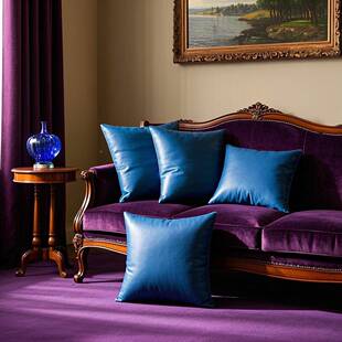 美红色轻奢新中式复古式雕花皮革抱枕沙发客厅1卧室飘靠窗垫