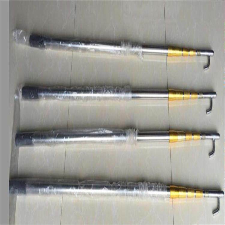 厂家DSO现发不锈钢救折叠救生杆伸缩式生杆携钩便式璃玻钢杆合格