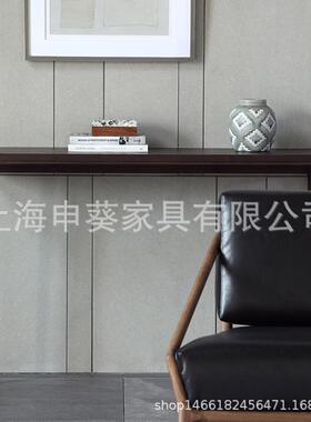 美式玄关柜样饰板间客隔41099断柜实玄关桌新中式门木厅厅装轻奢