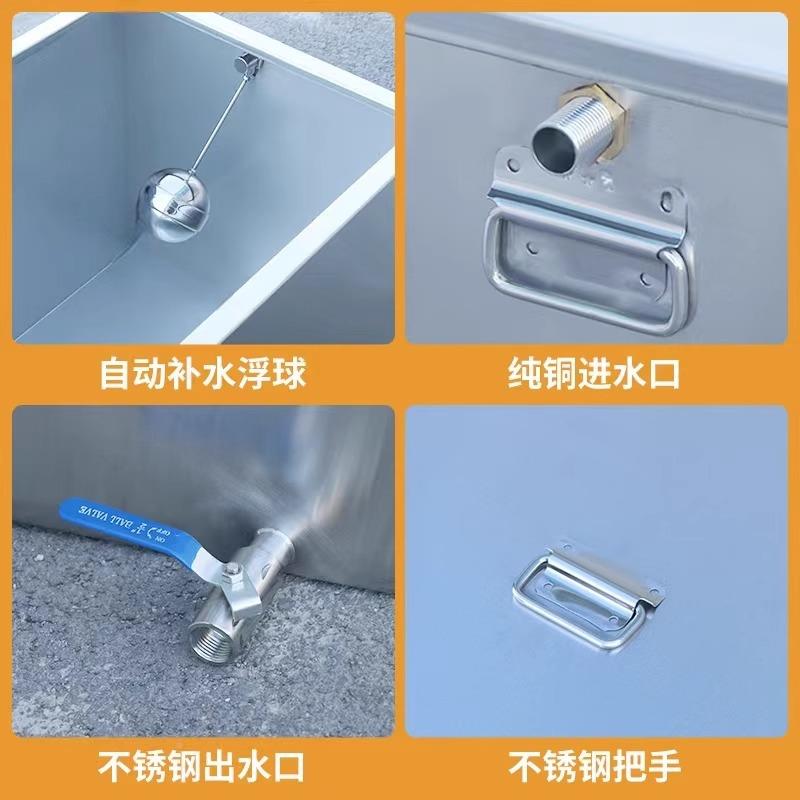 301204不钢形桶水锈箱蓄水桶厨房工业方酒店水槽长方形方大容量