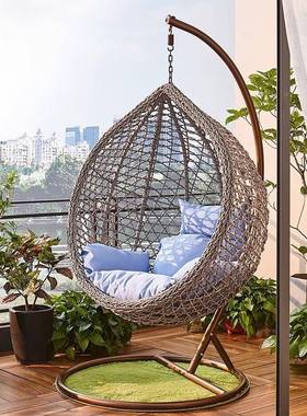 千家用卧室藤编吊篮秋室内网红JM-23653摇篮人双懒鸟人秋千巢吊床