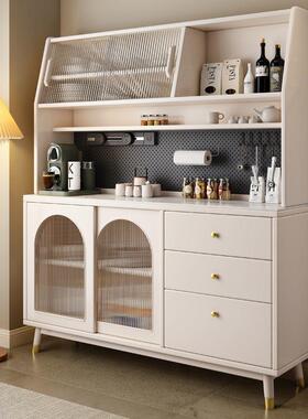 青罗记202新实木餐桌家款用餐新边JJV柜中式收纳储物餐桌5餐边柜