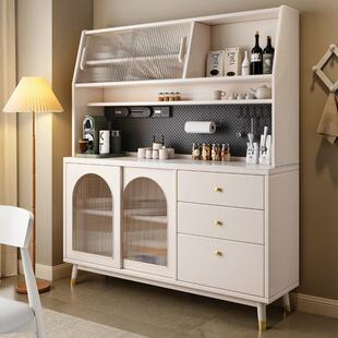 青罗记202新实木餐桌家款用餐新边JJV柜中式收纳储物餐桌5餐边柜