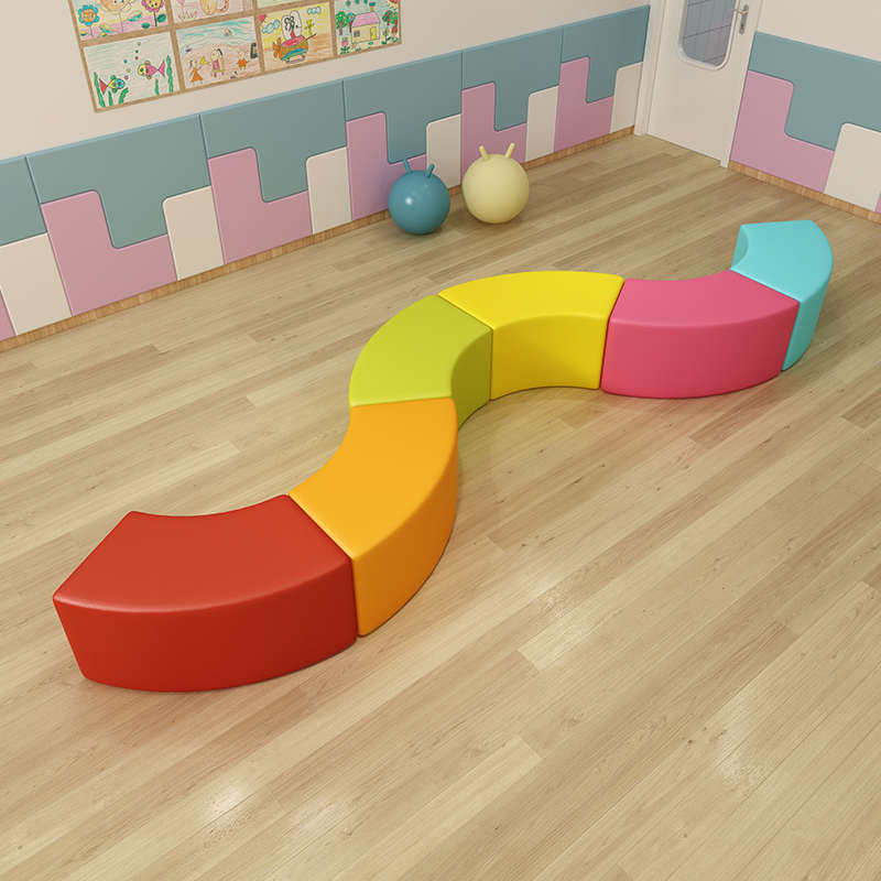 早教中心培训班机构琴行幼儿园区型凳等候家长大厅沙发休息圆弧形