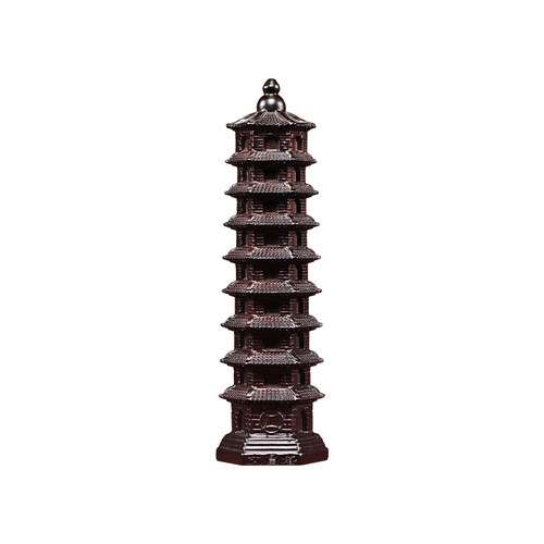 实木十三层文昌塔摆件花梨木雕刻13层文昌塔红家居玄关装饰工艺品