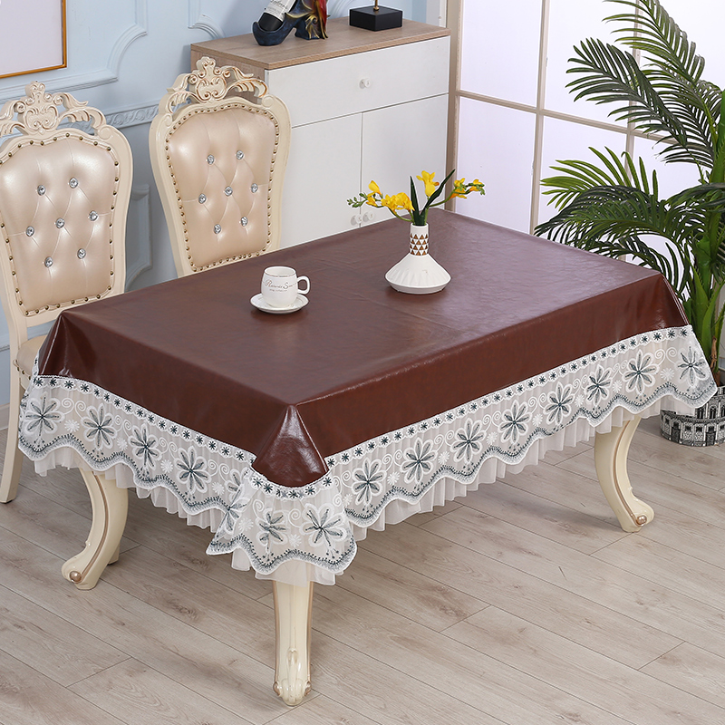 茶几桌布防水防油免洗皮革桌垫2024新款可擦耐脏长方形餐桌布家用