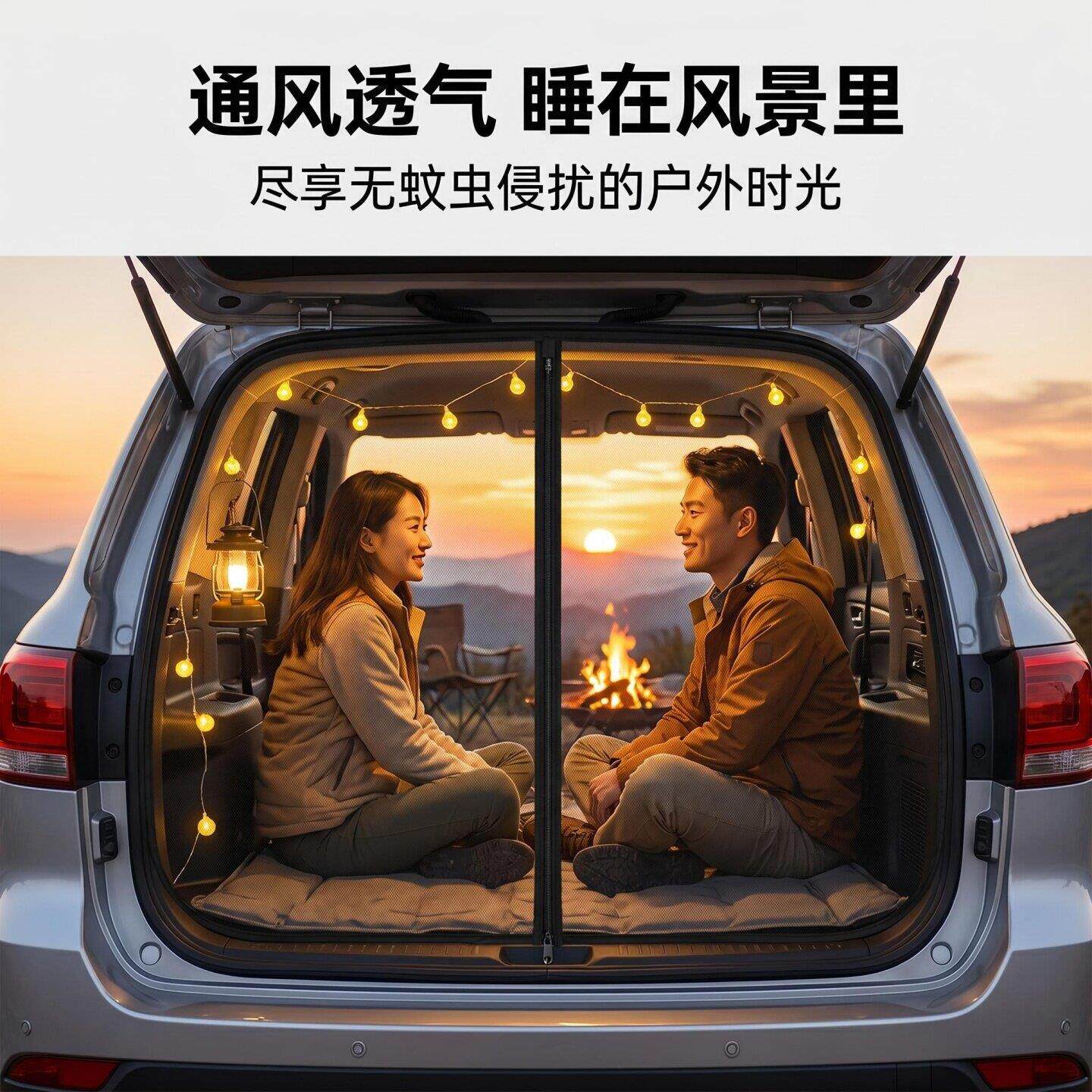 适用方程豹钛7钛纱3汽车防用虫网后备箱防网窗车遮阳窗SPX帘露蚊