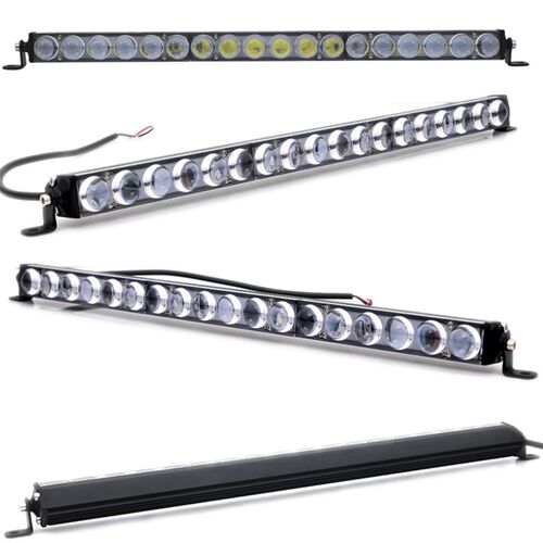 汽车LED长条4D透镜远光灯12v24v货车灯超薄中网前杠改装车顶射灯