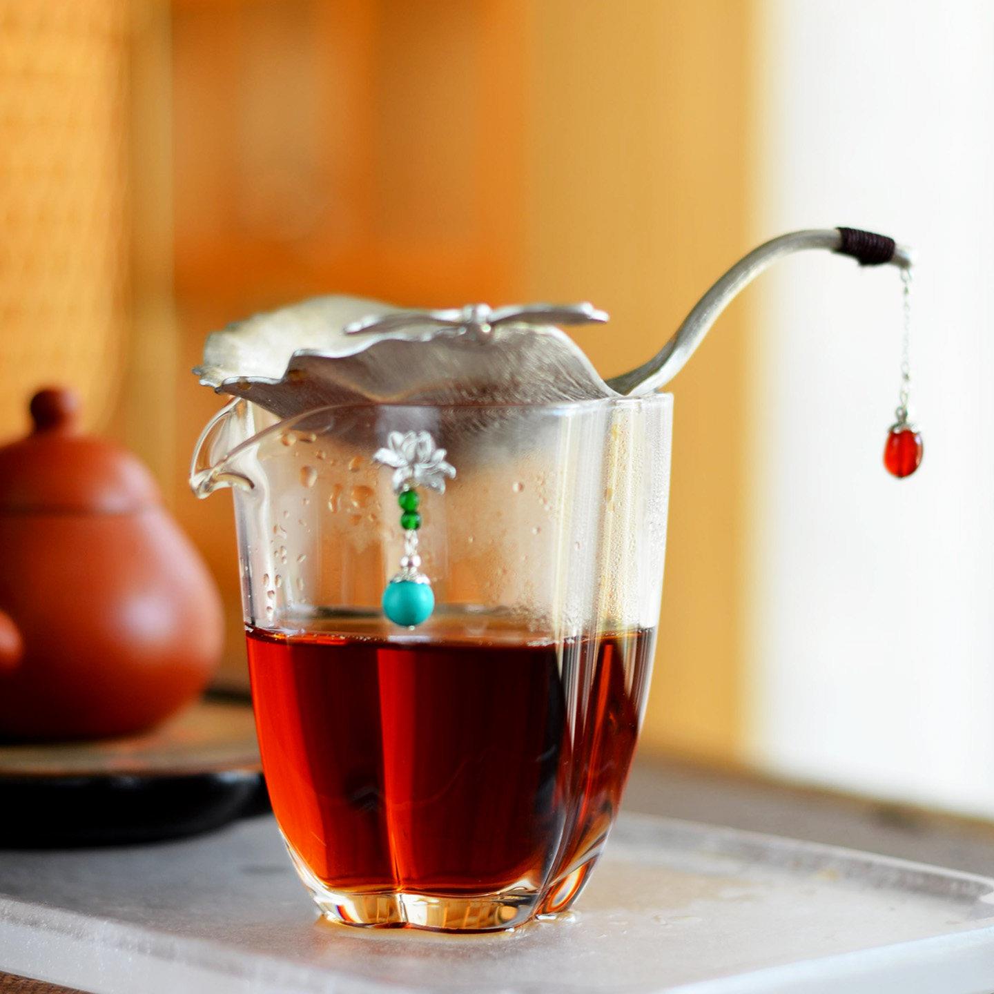 耐热玻璃公道杯茶漏套装手工茶过滤网茶滤鹰嘴公杯分茶器功夫茶具