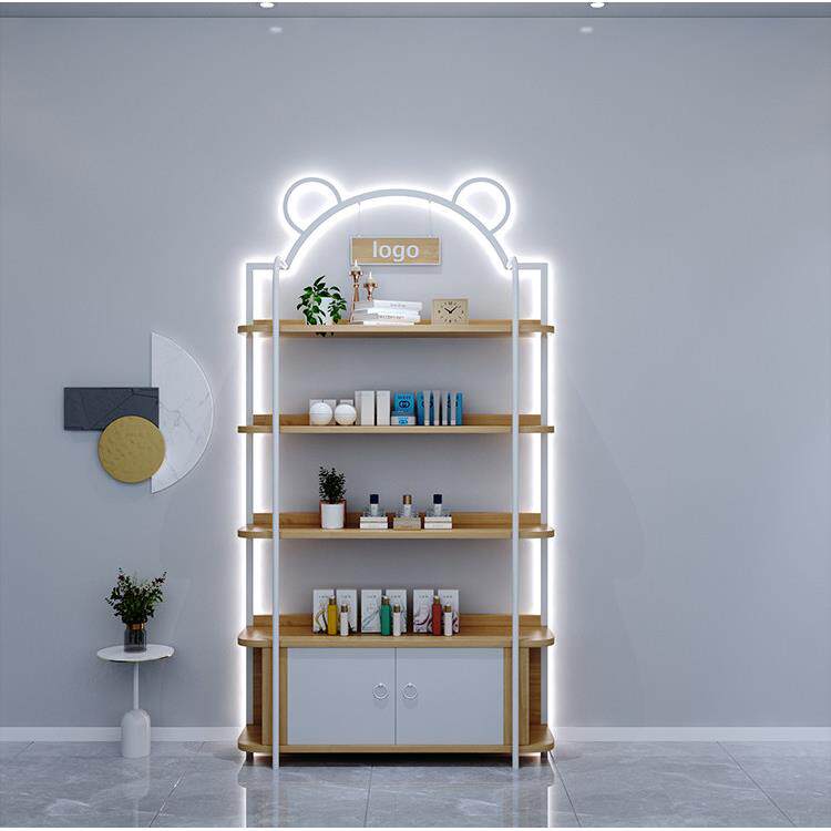 带灯玻璃展示柜鞋包架产品样品奖牌展示架化妆品展柜货架子定制