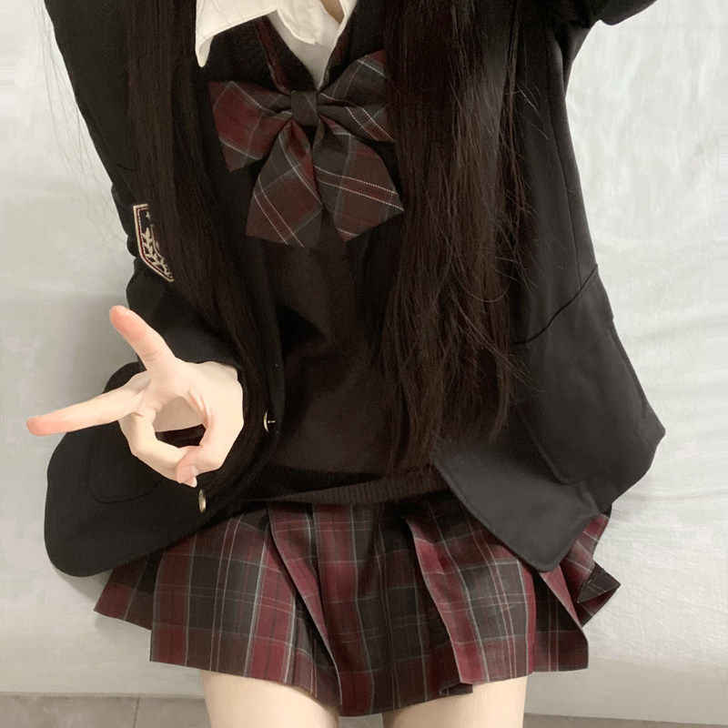 jk制服西装套头毛衣秋冬