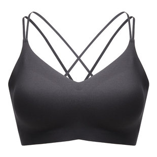 薄款交叉美背内衣女2025新款爆款小胸聚拢吊带背心一体性感文胸夏