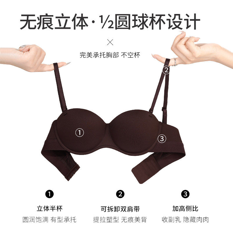 圆圆杯内衣女小胸聚拢显