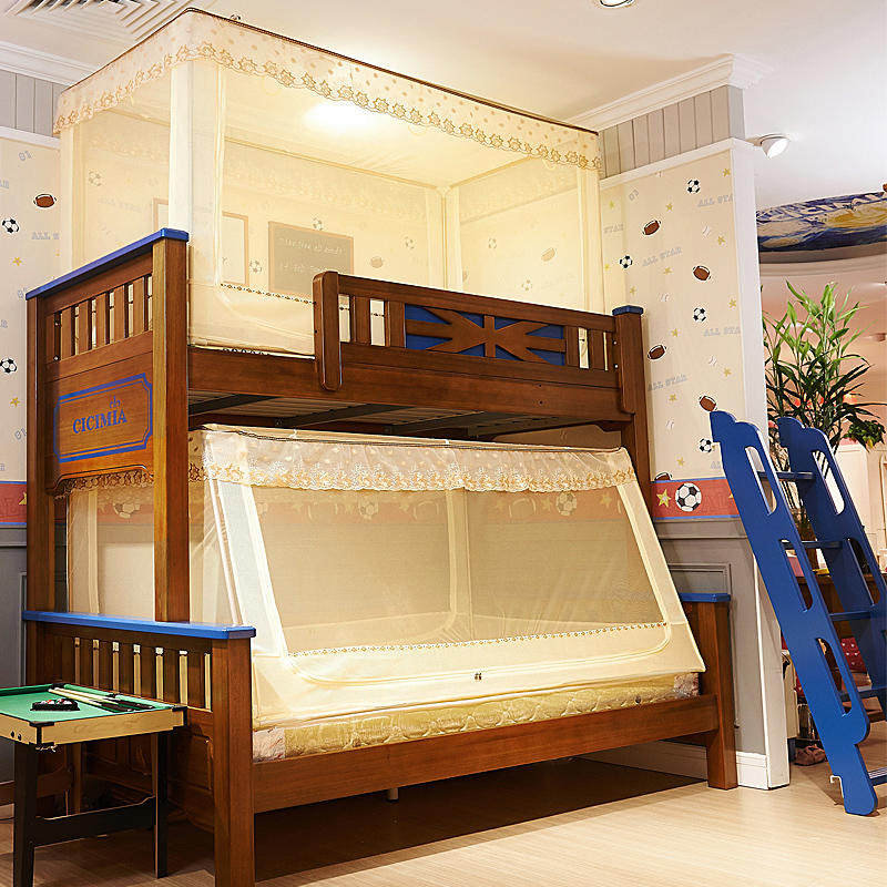 蚊帐子母床铝合金梯形上下铺双层高低三开门1.2米上下床1.5m床,床上用品,蚊帐,淘宝优惠券,粉丝福利购,淘宝优惠卷