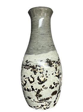 广西天然国画石花瓶平安草花新中式装饰茶室书房客厅奇石礼品摆件