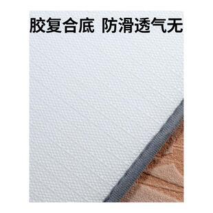 浴室门口吸水地垫洗手间记忆棉脚厕所防滑家用卫生间门半圆垫子垫