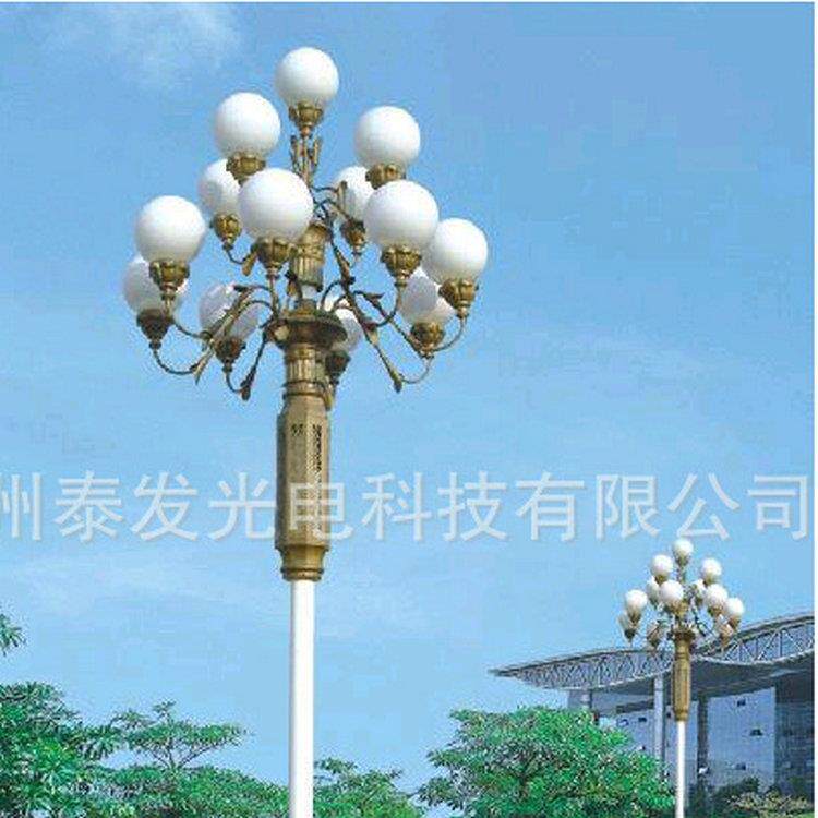 玉兰灯景观灯九头四火户外中华灯道路灯杆广场灯高杆灯LED中杆灯