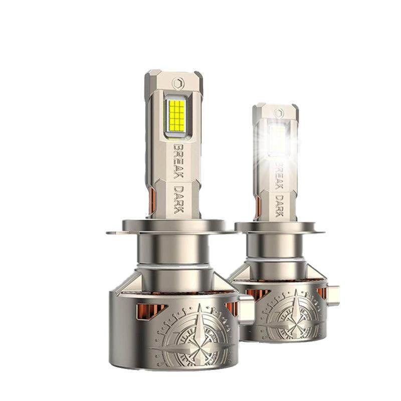 120W5080LED锌合金鳍片散热款led汽车大灯小尺寸前大灯汽车灯泡