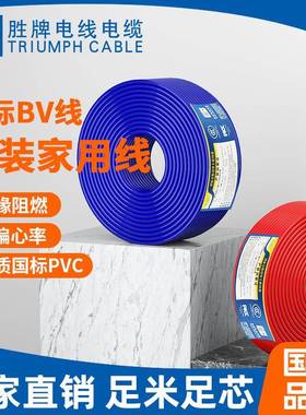 厂家直销国标电线 NH-BV 1.5 4 6 10平方铜芯线绝缘阻燃电线