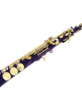 SLADGY0157E紫色直管童萨克斯降调高音B萨克斯儿人初学者演奏成萨