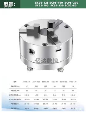 自心三定JXE卡盘四手轴五轴塔型动快换工装定位爪夹具