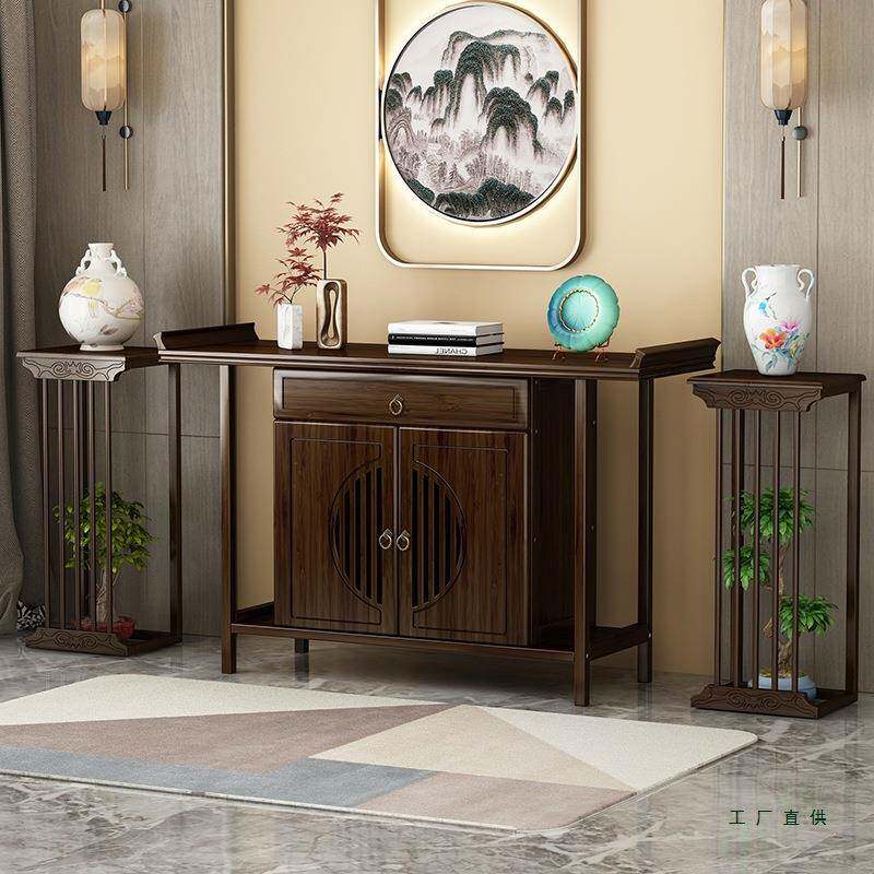 桌桌香家用新中案台供台佛台神台佛供桌现案代实木客厅香985式火贡