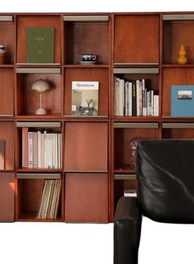 古风自组合柜实木杂志柜客厅格由储物子wyy24112柜复古落中地翻门