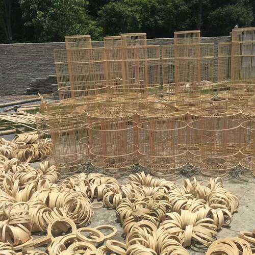 中式竹艺竹编吊灯创意厅廊酒店灯大吧厅包间走酒灯YE471笼竹餐艺