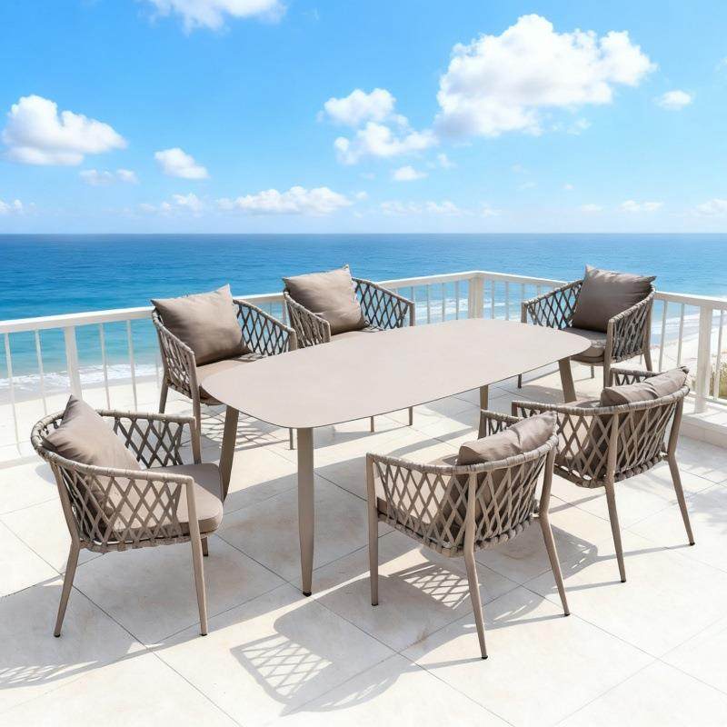 院户外庭藤编桌椅套ILS装全铝合金花园室外露椅天伸缩餐餐桌组合,商业/办公家具,商用藤编家具,淘宝优惠券,粉丝福利购,淘宝优惠卷