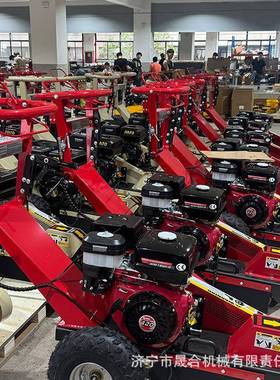 手推式树根清理机粉出口贵汽油动树桩碎机ZAS力树根宾粉碎设备