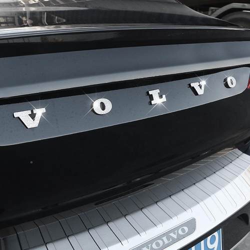 尔沃XC60S备90XC9沃0S60573V60V90CCXC40后箱标尾标装改饰镶钻装