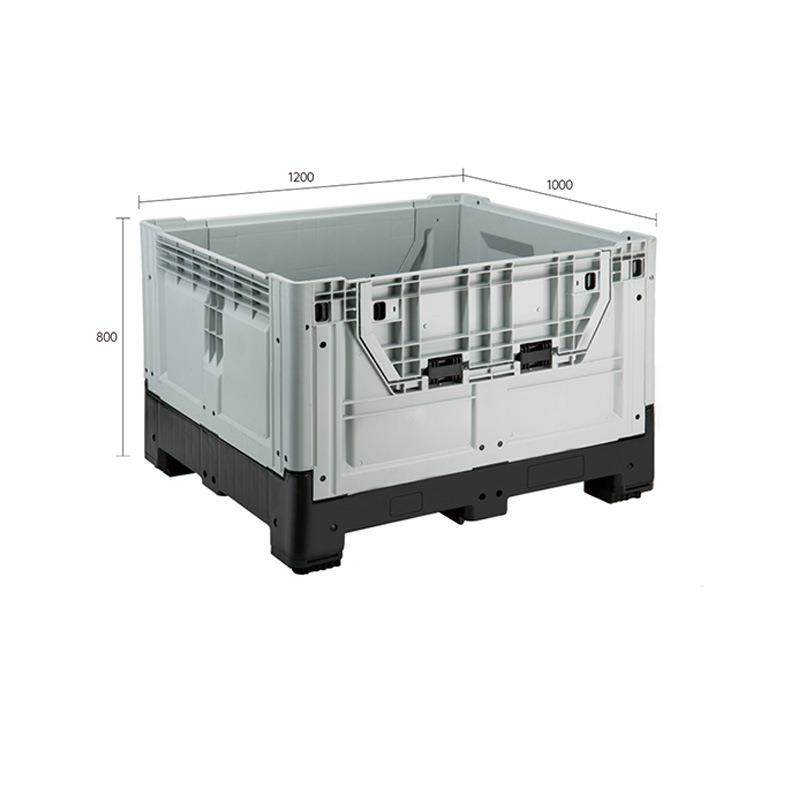 12折叠卡板箱0封闭式工业仓储果物流周转箱立库CAR折叠1箱镂空水
