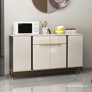 轻奢板CAC玄关柜现代岩约边柜超薄物餐边简柜客厅厨房碗柜储物置