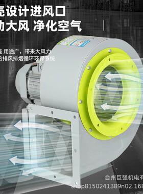 CF-KUT11离心风机烟22V0低音工业厨房酒店排油抽噪风除尘蜗牛风机