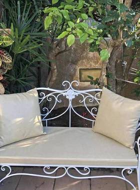 尚铁艺沙发双子AJR公园长椅花园阳时台户外庭院露台人躺椅促椅销