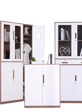 钢铁制文件套柜色窄边皮资料柜办公室案柜拆档装存放柜带锁ALLD-0