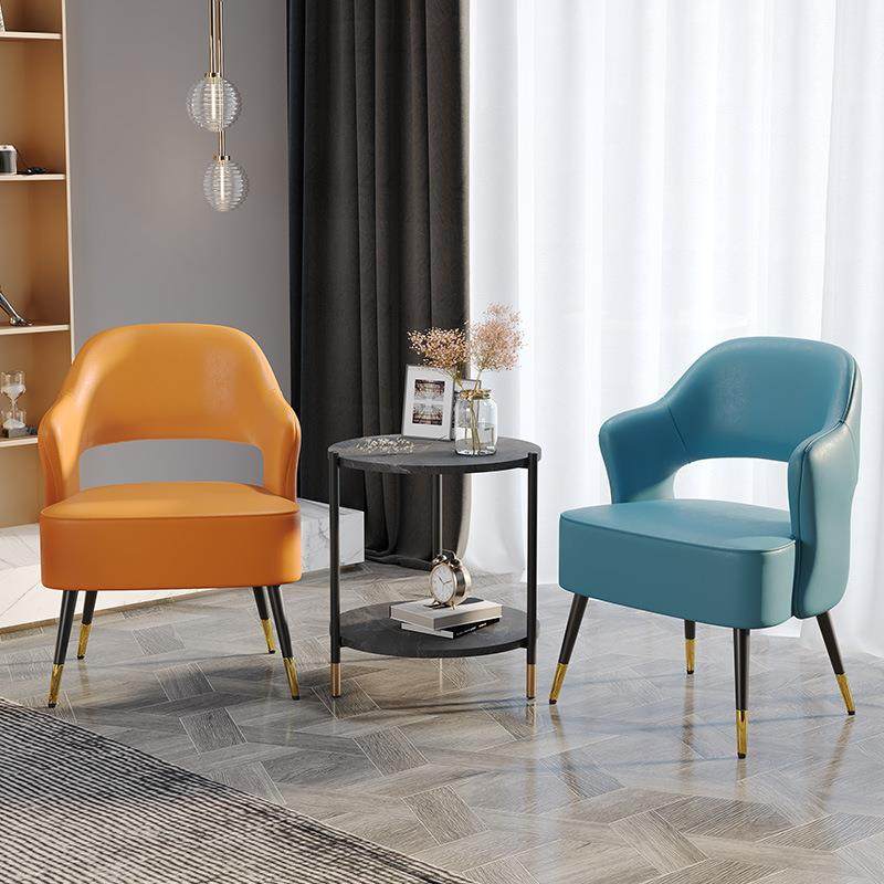 轻奢PVS单人发椅简约阳待台桌椅组合卧客室沙民宿酒店房休闲接区