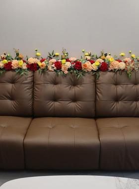 床头花结婚房布置装饰花发藤摆花新房卧铁室沙72827婚庆假婚花条