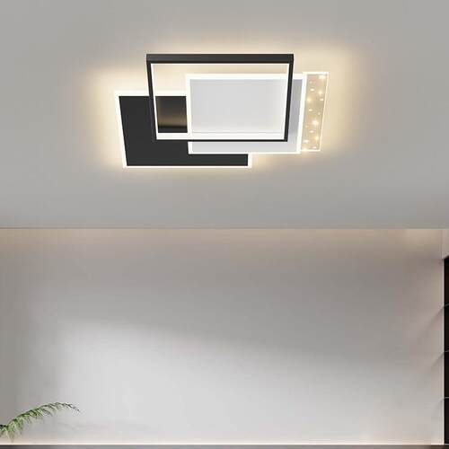 款几何厅极简客厅长方形吸灯大led主灯顶家用新卧室灯全LMS157屋