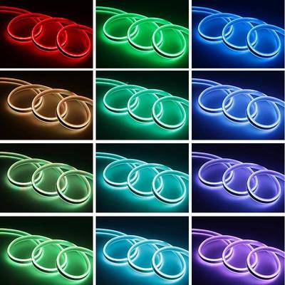 led柔性霓虹灯带灯面七彩闪色烁56030变户外防水双广告招牌220V软