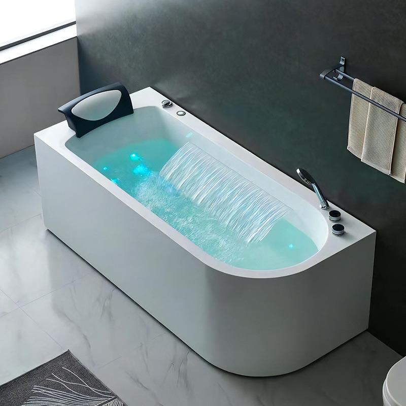 亚克力按摩浴缸家用小户型酒店民宿浴池智能恒温冲浪单人水疗泡泡