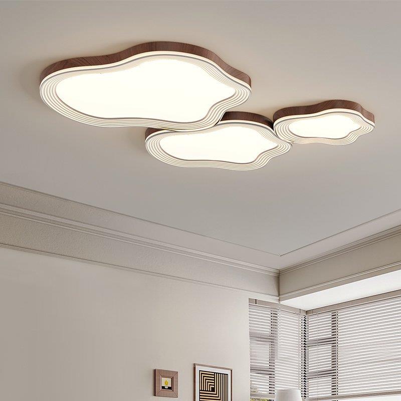 意式极简客厅主灯现代简约创意2025年新款轻奢灯具全屋云朵吸顶灯