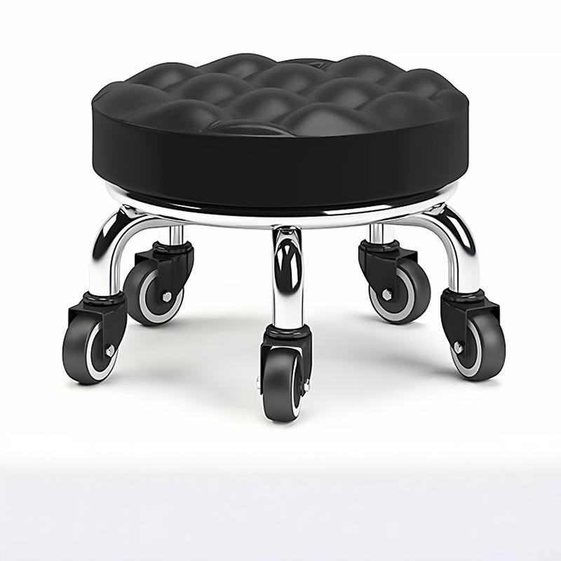 家用滑轮矮凳美甲修脚旋转擦地带轮小板凳儿童带娃学步金属美缝凳,住宅家具,万向轮凳,淘宝优惠券,粉丝福利购,淘宝优惠卷