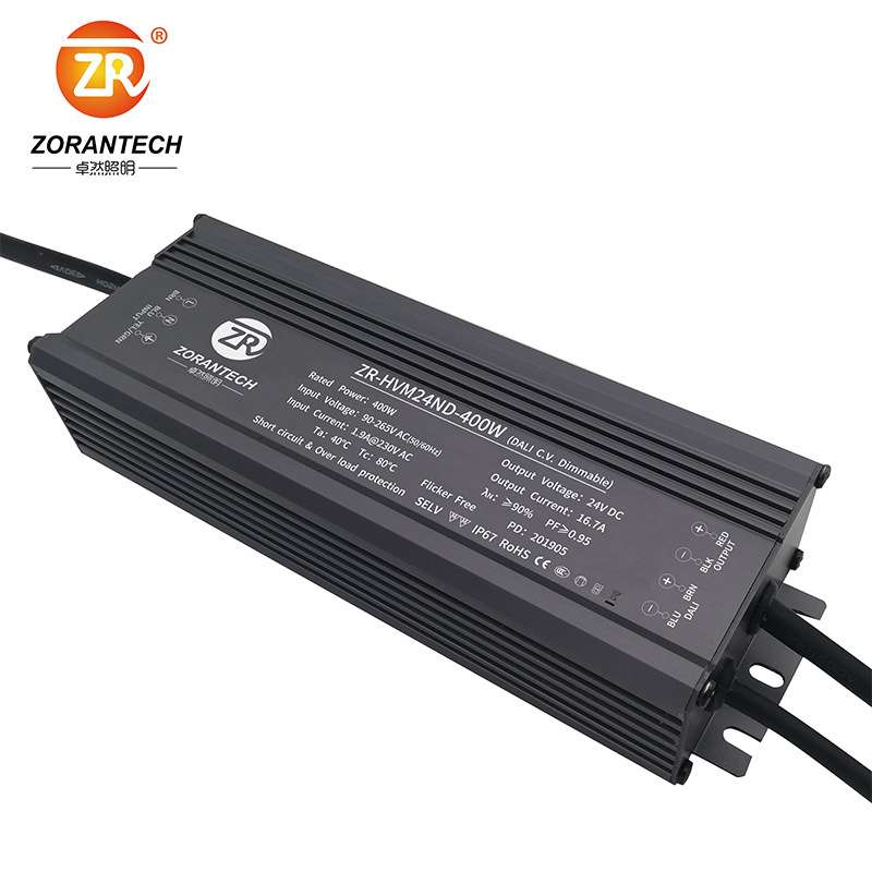 DALI调光电源400W养殖灯24V防水LED驱动电源48V恒压PUSH调光电源